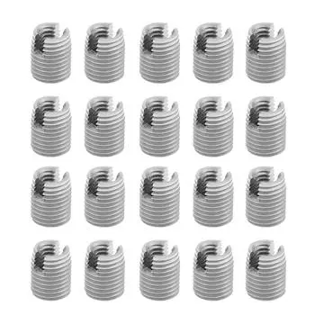 20 шт. Металлические саморезы со шлицевой резьбой для ремонта винтов M4 x 8 мм