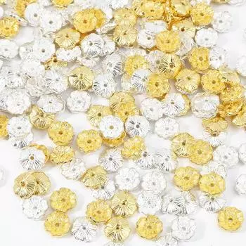 20 шт. металлические свободные разделительные бусины в виде цветка сливы подвески-шармы для изготовления ювелирных изделий своими руками браслет ожерелье серебряный