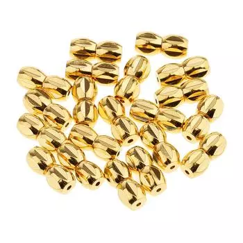 20 шт. металлические винтовые застежки для бусин, разъем для изготовления ювелирных изделий as described золотой