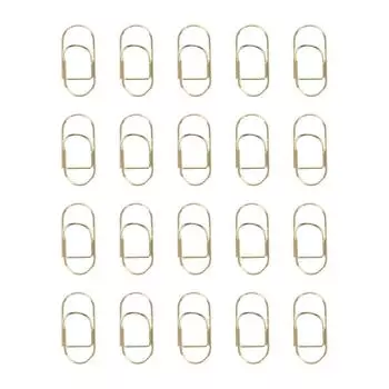 20 шт. металлических зажимов для ручек с золотым гальваническим покрытием, устойчивых к ржавчине, прочных зажимных зажимов для держателей ручек для работы