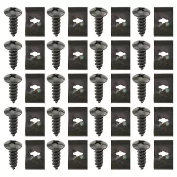 20 шт. Металлический U-образный зажим с винтовым креплением, зажимы для листовой доски, крепление DE