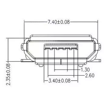 20 шт. Micro Usb типа B, 5-контактная розетка, степень пайки 180 SMD