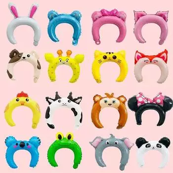 20 шт. милые повязки на голову из фольги детские игрушки декор для вечеринки разноцветный