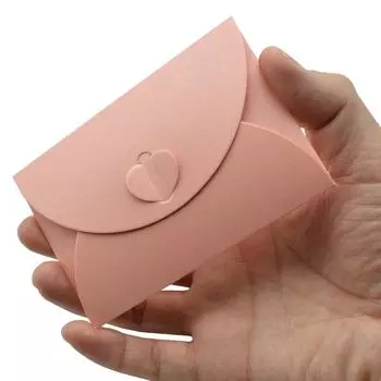 20 шт. мини цветной конверт из плотного картона, маленький складной бумажный конверт «сделай сам», самоблокирующаяся пряжка, чехол для подарочной карты с письмом