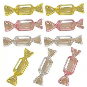 20 шт., мини-менеджер для украшений, прозрачные украшения в форме конфет, кольцо-менеджер, милая портативная коробка для конфет, принадлежности для хранения вечеринок и путешествий розовый