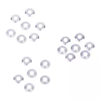 20 шт. мини-металлическая шайба, прокладка, прокладка, распорка для шарикоподшипника 520, направляющий ролик колеса 94768, запасные части для радиоуправляемой машины Tamiya 4Wd серебряный