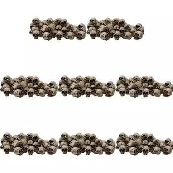 -20 шт. мини-модель черепа, креативный Хэллоуин, мини-череп с головками, цветочный горшок, декорация