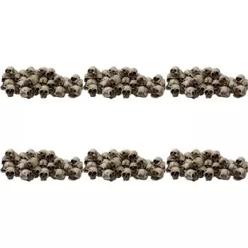 -20 шт. мини-модель черепа, креативный Хэллоуин, мини-череп с головками, цветочный горшок, декорация