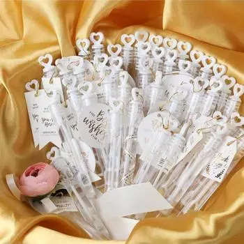 20 шт. Мини-пузырьковая палочка в форме белого сердца для вечеринки на свадьбу, помолвку, День святого Валентина, сладкий подарок для пары мальчиков и девочек (За исключением жидкостей) белый