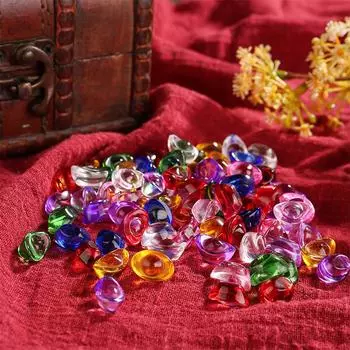 20 шт. Мини разноцветные стеклянные слитки юань бао Pfaff медный цилиндр Fortune аксессуары домашнее благословение украшение орнамент