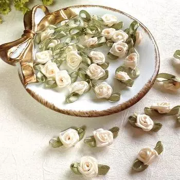 20 шт. мини-роз ручной работы, искусственные атласные ленты, розетки, аппликации из ткани для свадебного украшения, аксессуары для шитья фиолетовый