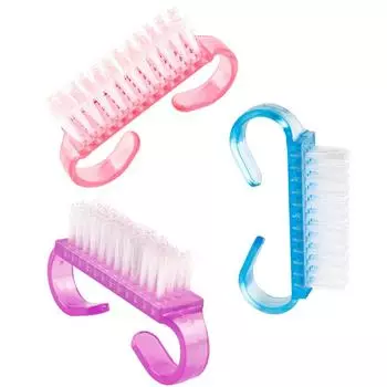 20 шт., мини-щетки для очистки ногтей от пыли для УФ-геля, акриловая мягкая кисть для удаления блесток, кисть для ухода за пальцами, инструменты для маникюра и Peidcure розовый