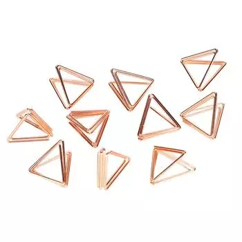 20 шт мини-скрепка железная проволока треугольная портативная визитница держатель файл блокнот зажим