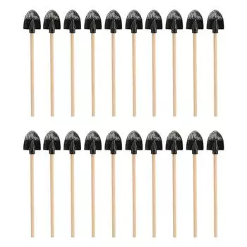 20 шт. Миниатюрная лопата для кукольного домика с реалистичными яркими деталями, портативный аксессуар для кукольного домика для подарков