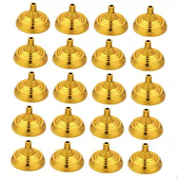 20 шт., миниатюрная подставка для флага, диаметр отверстия 0,24 дюйма, 2,1x1,3 дюйма, аксессуары из полипропилена для бара Golden