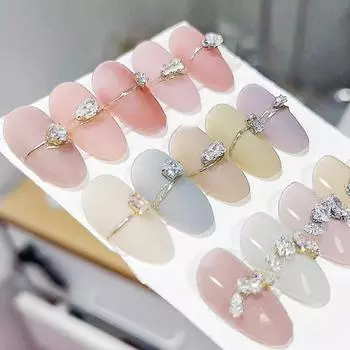 20 шт. многоцелевые декоративные мини-стильные подвески для ногтей в форме капель воды в форме конских глаз, художественные стразы для женщин A серебряный