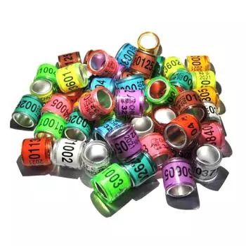 20 шт. многоцветное практичное кольцо на ногу голубя с прочным кольцом для птиц словесного качества разноцветный