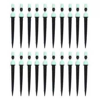 20 шт. Многофункциональная капельница-распылитель Регулируемые ирригационные распылители для распыления Капельный полив циан