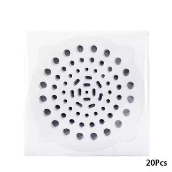 20 шт., модная наклейка для слива, ловушка для волос, слив в пол, одноразовый фильтр, антиблокирующий анти-волос 15*15