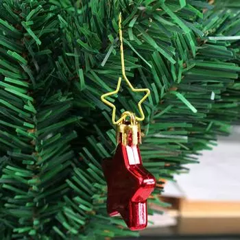 20 шт., модные товары для вечеринок, рождественские крючки, кулон, застежка, украшение в форме звезды, крючок, декор для рождественской елки