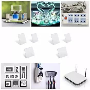 20 шт. мощная наклейка без маркировки фото настенная вспомогательная двусторонняя висячая фиксированная двусторонняя водостойкая вискозная лента для ванной комнаты 10x20cm