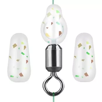 20 шт. мягкие бобы, космическая установка, рыболовная поплавковая пробка, буферные бусины для ловли карпа M