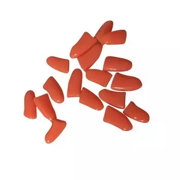 20 шт., мягкие силиконовые колпачки для ногтей с защитой от царапин, защитные чехлы для домашних животных, собак, кошек, 10 мл XS оранжевый