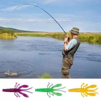 20 шт./набор 5,2 см/1 г мягкая приманка для рака реалистичная бионическая цветная приманка для лобстера искусственная креветка