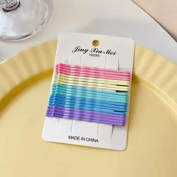 20 шт./набор Конфетные цвета Заколки для волос для девочек женщин Простые базовые Милые заколки Окрашенные разноцветные Заколки Аксессуары для волос