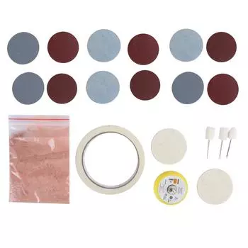 20 шт. / Набор полировальных кругов для часового стекла, войлочные полировальные круги, набор для полировки часов