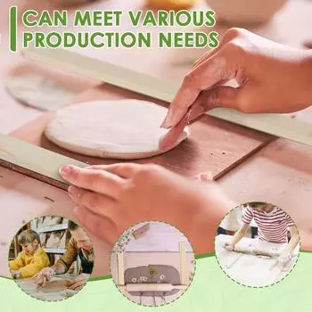 20 шт. направляющие для скалок деревянные направляющие для валиков из глины многоразовые обучающие гончарные изделия направляющие для валиков из глины многофункциональные направляющие для валиков из глины