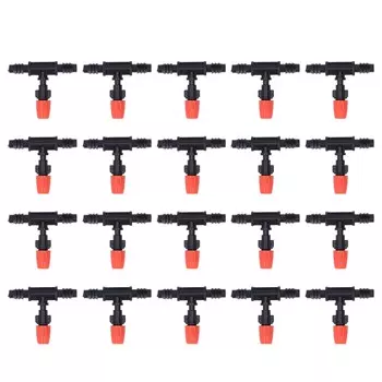 20 шт. насадок для капельного орошения, капельные ирригационные головки Mister для орошения сада и сельского хозяйства