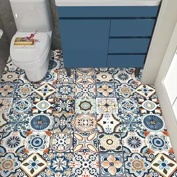 20 шт., настенная наклейка на плитку в богемном стиле, кухонный фартук, ванная комната, шкаф, ремонт, водостойкие художественные наклейки на стены 10cmX10cmX20pcs