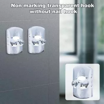 20 шт. настенных крючков, не оставляющих следов, самоклеящихся, с большой грузоподъемностью, противоскользящих, водонепроницаемых, без сверления, для установки, крючки для ванной комнаты, кухонный органайзер для экономии места 20PCS