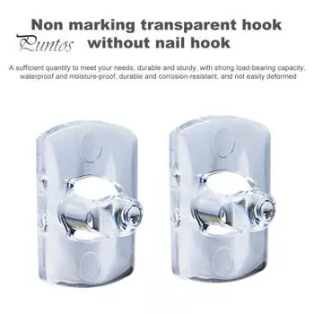 20 шт. настенных крючков, не оставляющих следов, самоклеящихся, с большой грузоподъемностью, противоскользящих, водонепроницаемых, без сверления, для установки, крючки для ванной комнаты, кухонный органайзер для экономии места 20PCS