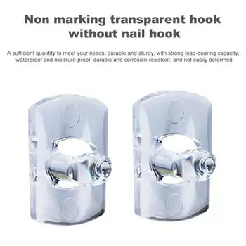 20 шт. настенных крючков, не оставляющих следов, самоклеящихся, с большой грузоподъемностью, противоскользящих, водонепроницаемых, без сверления, для установки, крючки для ванной комнаты, кухонный органайзер для экономии места 20PCS