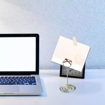 20 шт. настольные держатели для карточек, отдельно стоящие устойчивые основания из полированной нержавеющей стали для свадебной вечеринки, выпускного вечера Round золотистый