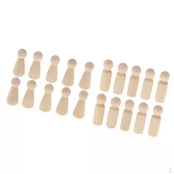 20 шт., необработанные деревянные простые пустые куклы для людей, семьи, мужчин и женщин, неокрашенные игрушки