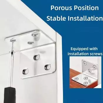 20 шт. нержавеющая сталь L-образный уголок код 90 градусов ламинированная мебельная пластина фурнитура прямоугольный кронштейн шкафы маленькие