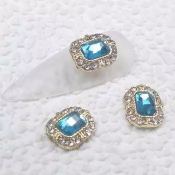 20 шт. нержавеющих украшений для ногтей с блестящей поверхностью, превосходные сверкающие ретро-украшения из стразов K