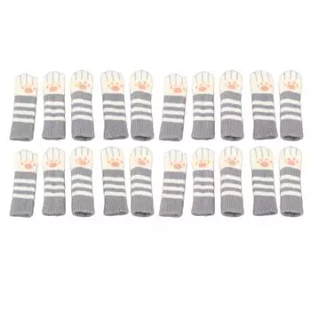 20 шт. носков для мебели Cat Paw, двойные утолщенные вязаные защитные накладки на ножки стульев для офиса