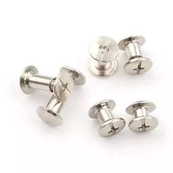 20 шт. новые никелевые переплетные винты «Чикаго» для ногтей, заклепки для альбома, 5X6 мм, полезные 8mm