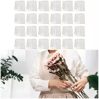 20 шт., оберточная бумага для цветов, упаковка для букета, товары для декора, сделай сам, подарочная упаковка для рукоделия белый