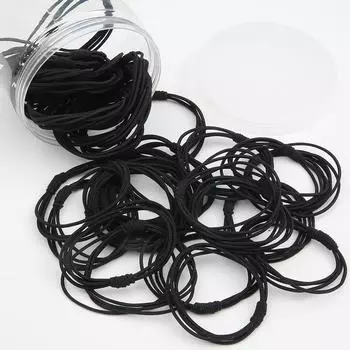 20 шт. обруч для волос, модный головной убор для девочки, милая резинка, эластичная резинка для волос, аксессуары для волос чёрный