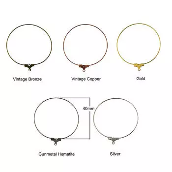 20 шт., обруч, петля, серьги, проволока для ушей, изготовление ювелирных изделий, фурнитура «сделай сам» серебряный