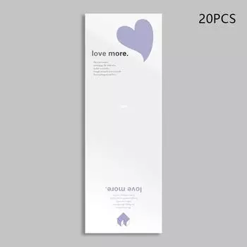 20 шт. одиночные рукава для роз, упаковочные пакеты для букетов, прозрачные целлофановые цветочные обертки на День святого Валентина фиолетовый