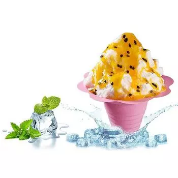 20 шт. одноразовые чашки для йогурта, снежные конусы, чашки для мороженого, смузи, чашка для мороженого, бритый лед, песок, чаша для льда, цветок, снег, чашка для льда розовый