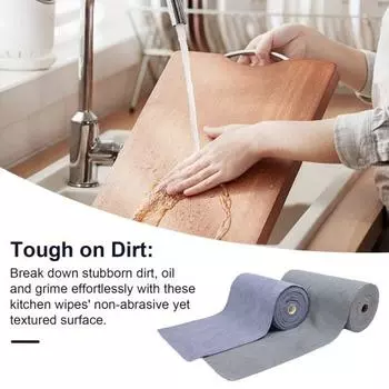 20 шт. одноразовые кухонные полотенца, многоразовые быстросохнущие чистящие салфетки, без ворса, многоразовые бумажные полотенца красный