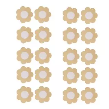 20 шт. одноразовые накладки на грудь светло-бежевые самоклеящиеся бюстгальтеры дышащие накладки на соски