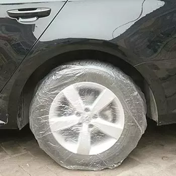 20 шт одноразовый прозрачный чехол для автомобильной шины декоративный защитный чехол для запасного колеса шины мягкий чехол для шины CHINA